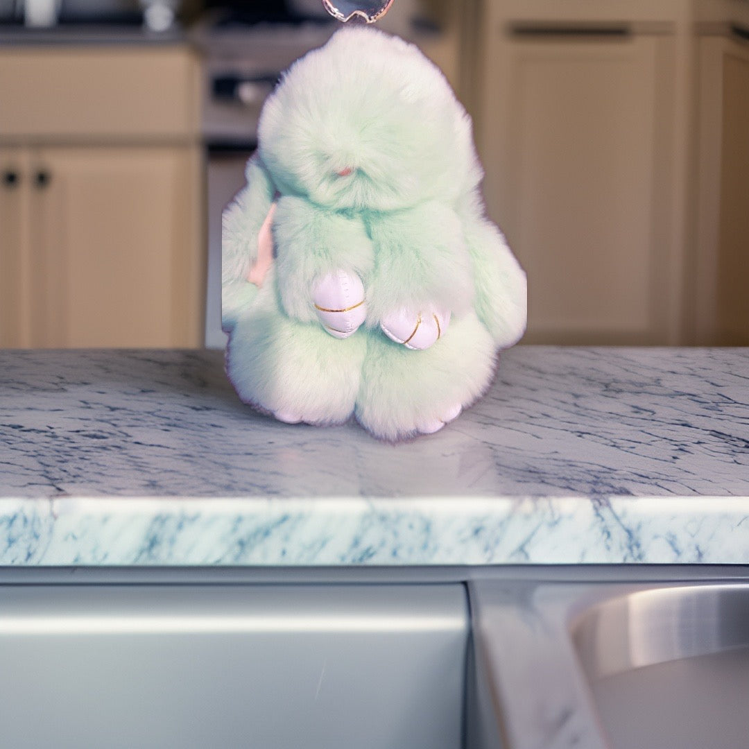 Rabbit keychain-green