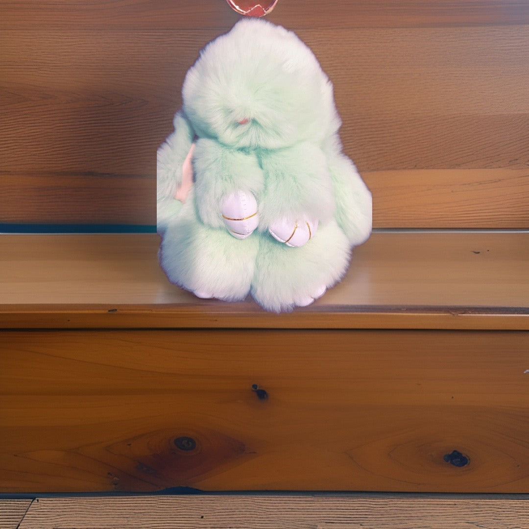 Rabbit keychain-green