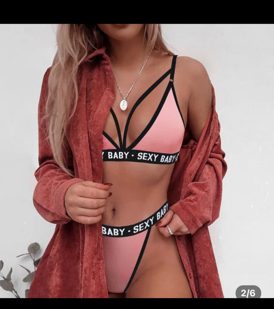 Bikini set pink/grey